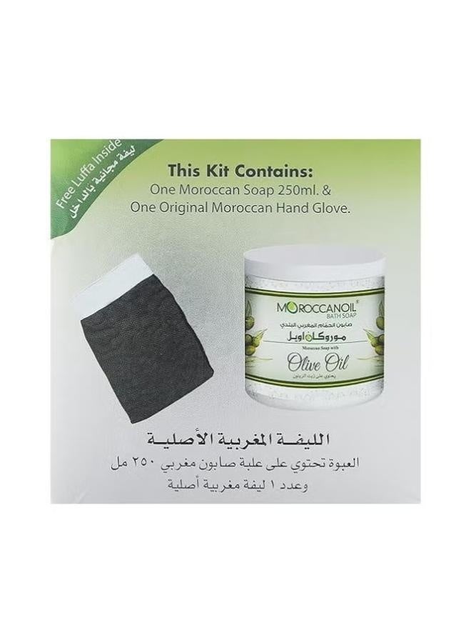 موروكان أويل صابون حمام زيت مغربي بزيت الزيتون 250 مل - Image 3